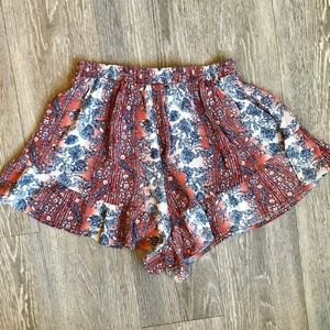 Lush Flutter Ruffle Hem Shorts